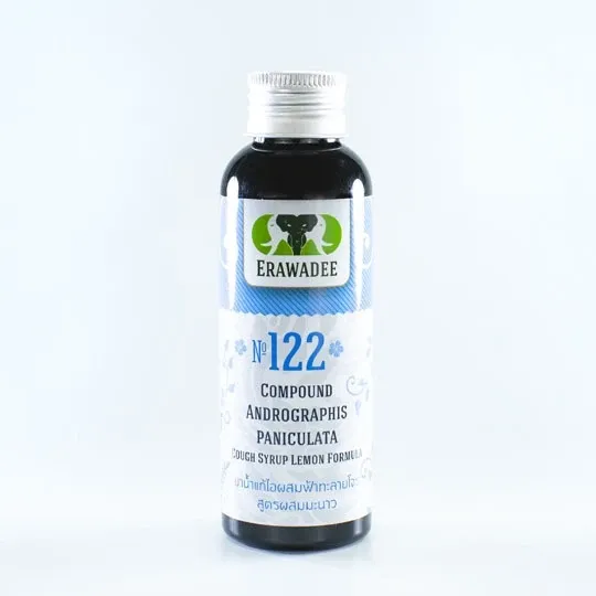 No.122 Фа талай (Andrographis paniculata) сироп с лимоном — против кашля и простуды