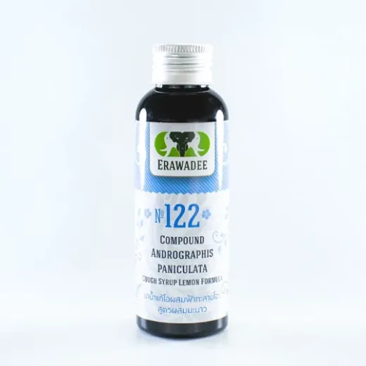 No.122 Фа талай (Andrographis paniculata) сироп с лимоном — против кашля и простуды